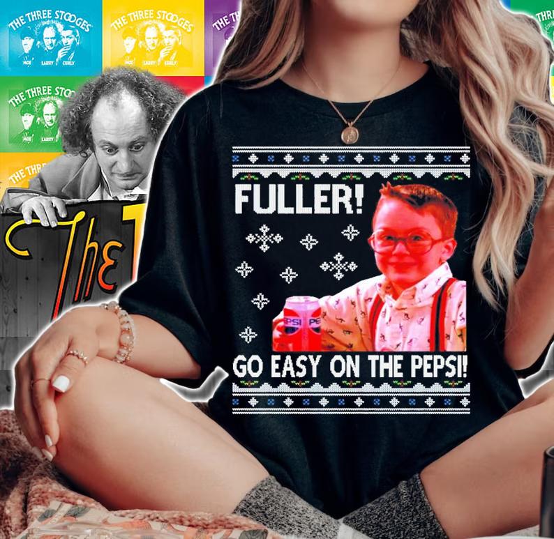 Fuller Go Easy Home Alone Christmas Knit shirt