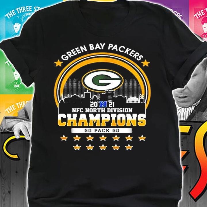 Green Bay Packers 2021 Nfc North Division Champions Go Pack Go 2002 2021 Shirt