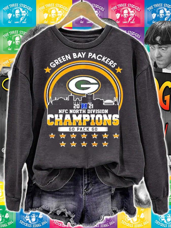 Green Bay Packers 2021 Nfc North Division Champions Go Pack Go 2002 2021 Shirt