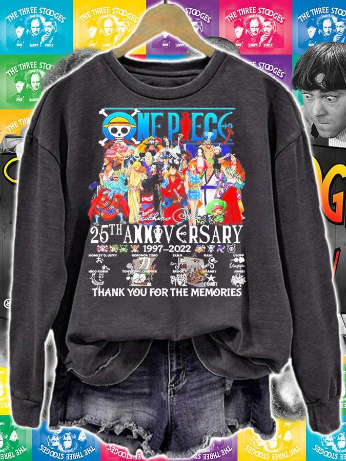 One Piece 25th Anniversary 1997 2022 Thank You For The Memories T-Shirt