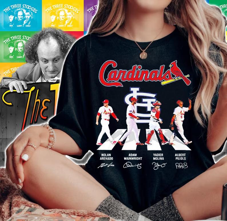 St. Louis Cardinals Abbey Road Signatures T-Shirt