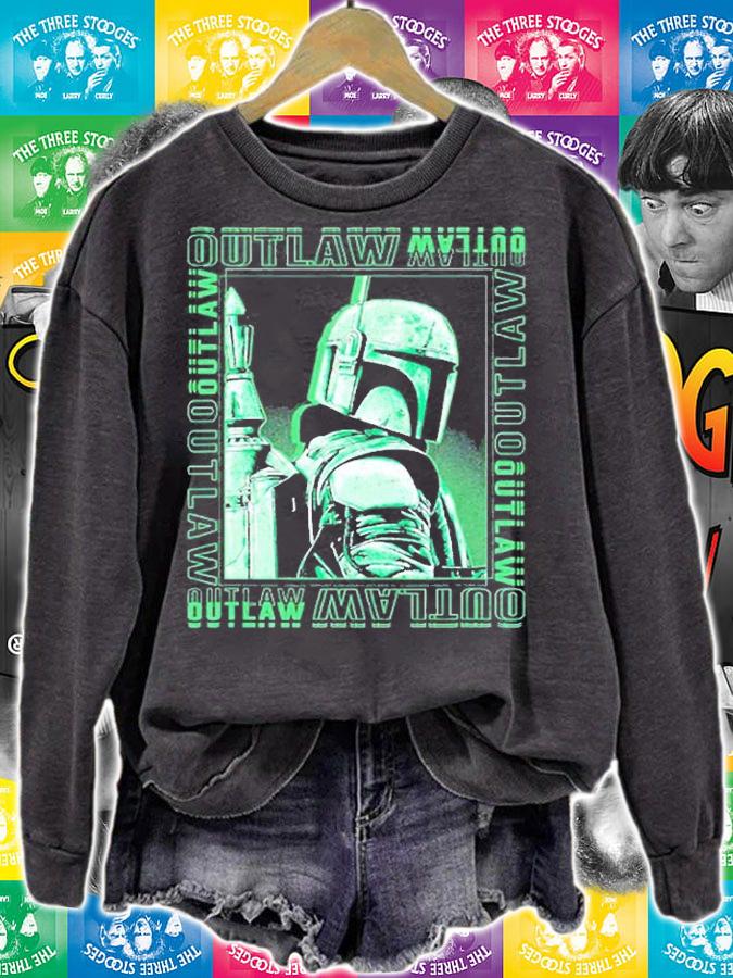 Star Wars The Book Of Boba Fett Outlaw Box Up T-Shirt sweatshirt