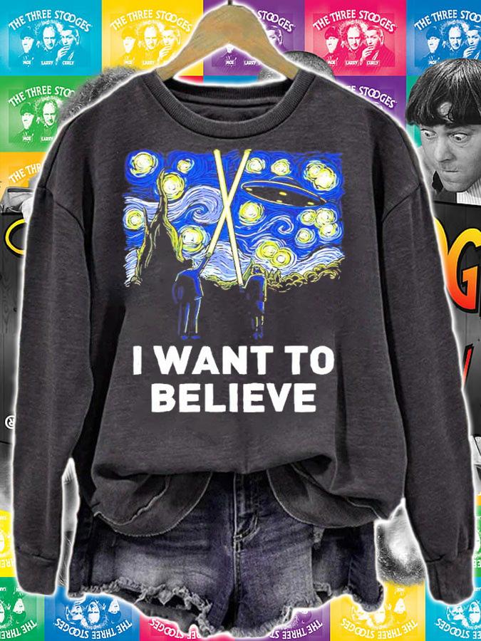 UFO I Want To Believe Shirt sweatshirt