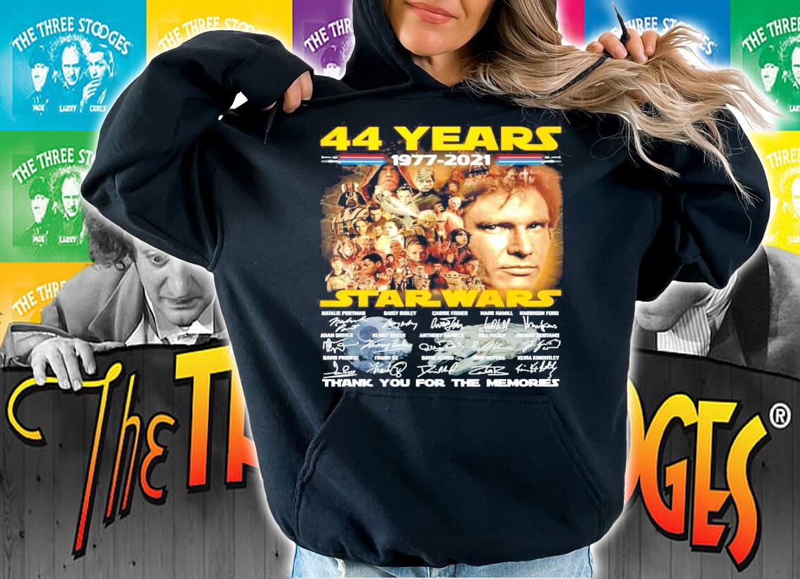 44 years 1977-2021 Star Wars signature shirt