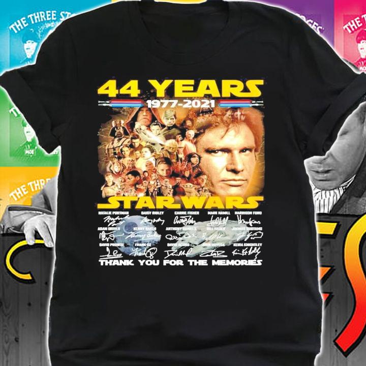 44 years 1977-2021 Star Wars signature shirt