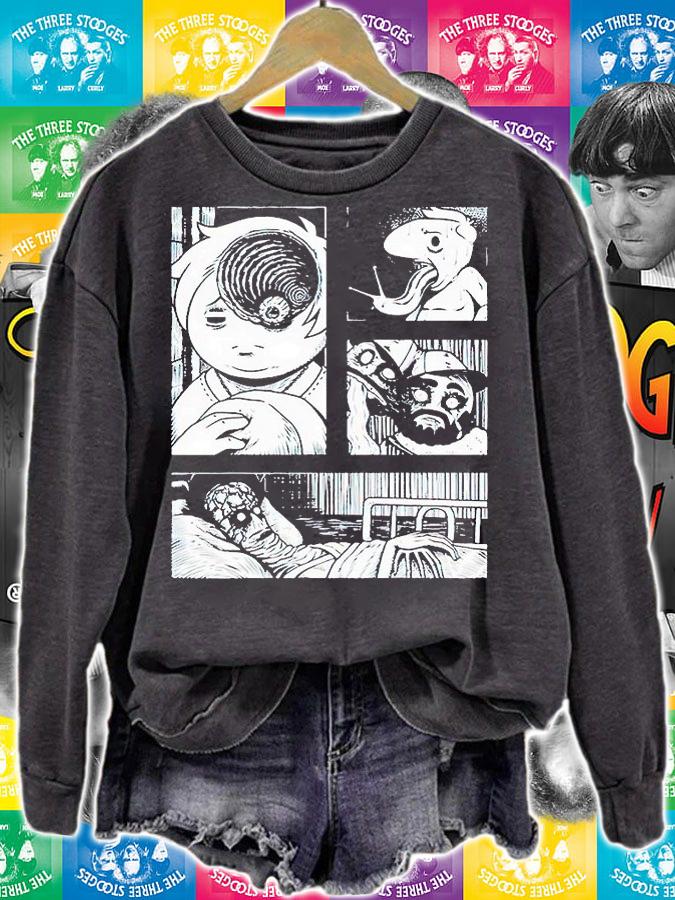 Manga Boys Oney Plays Shark Robot T-shirt sweatshirt