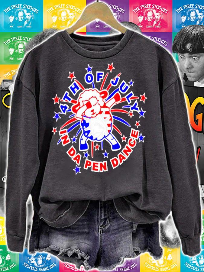 Sheep dabbing 4th of July in da pen dance shirt sweatshirt