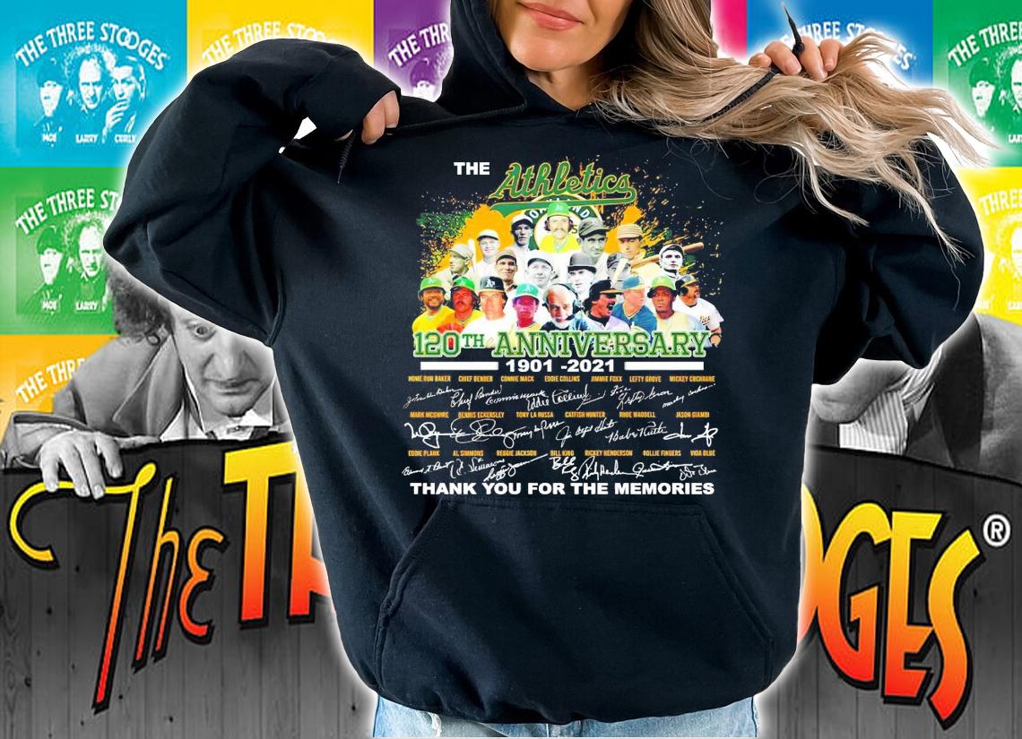 The Athletics 120th anniversary 2901-2021 signatures shirt hoodie