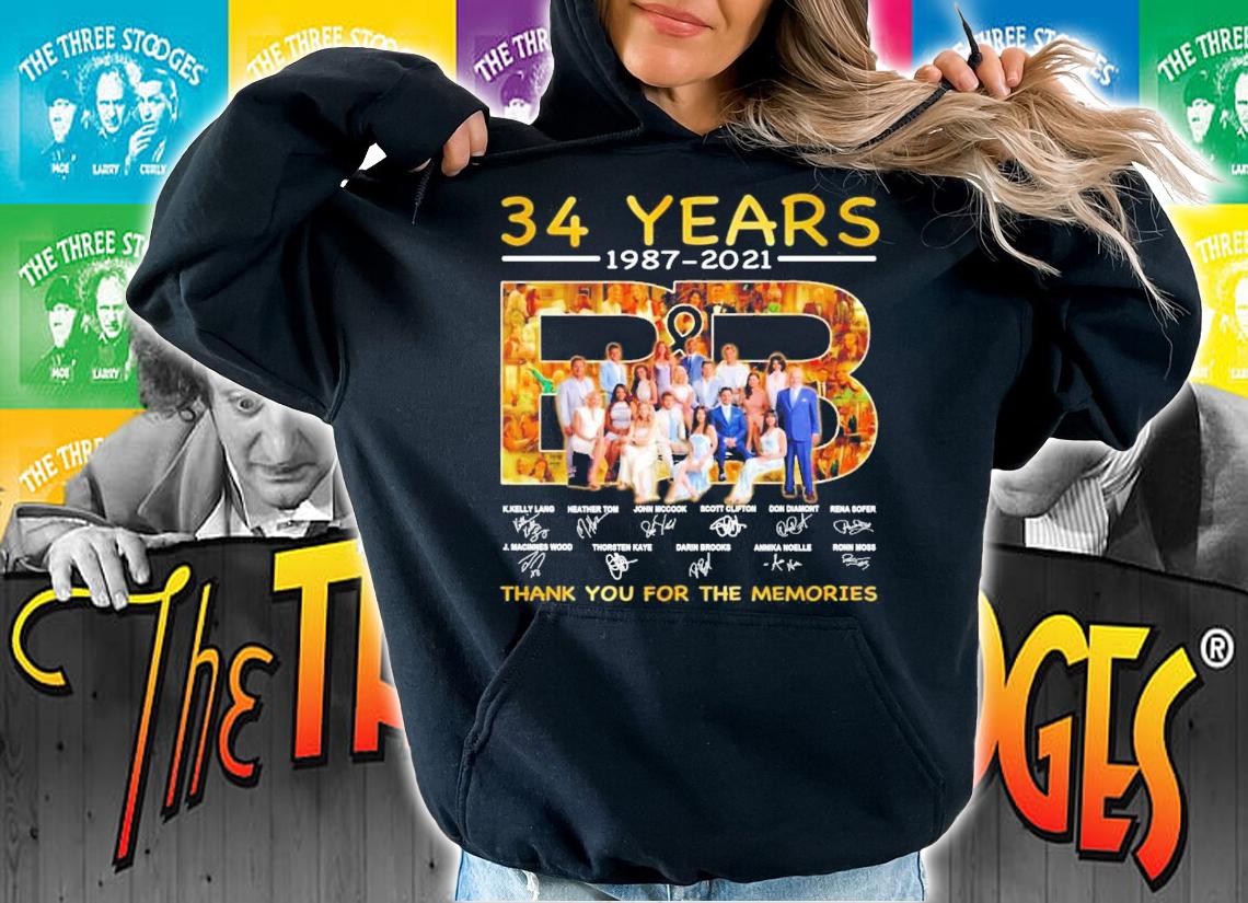34 years 1987-2021 B&B signatures shirt