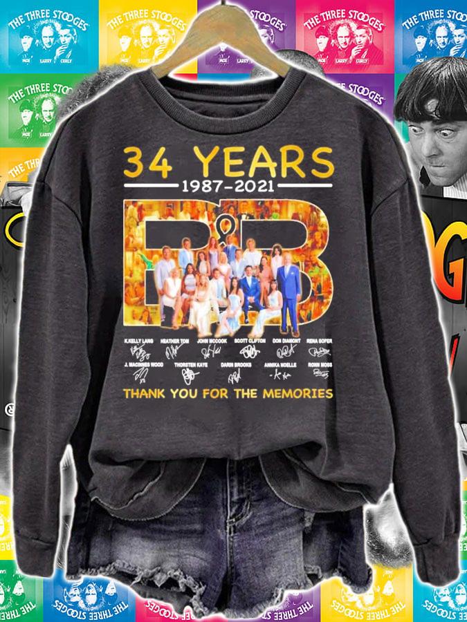 34 years 1987-2021 B&B signatures shirt