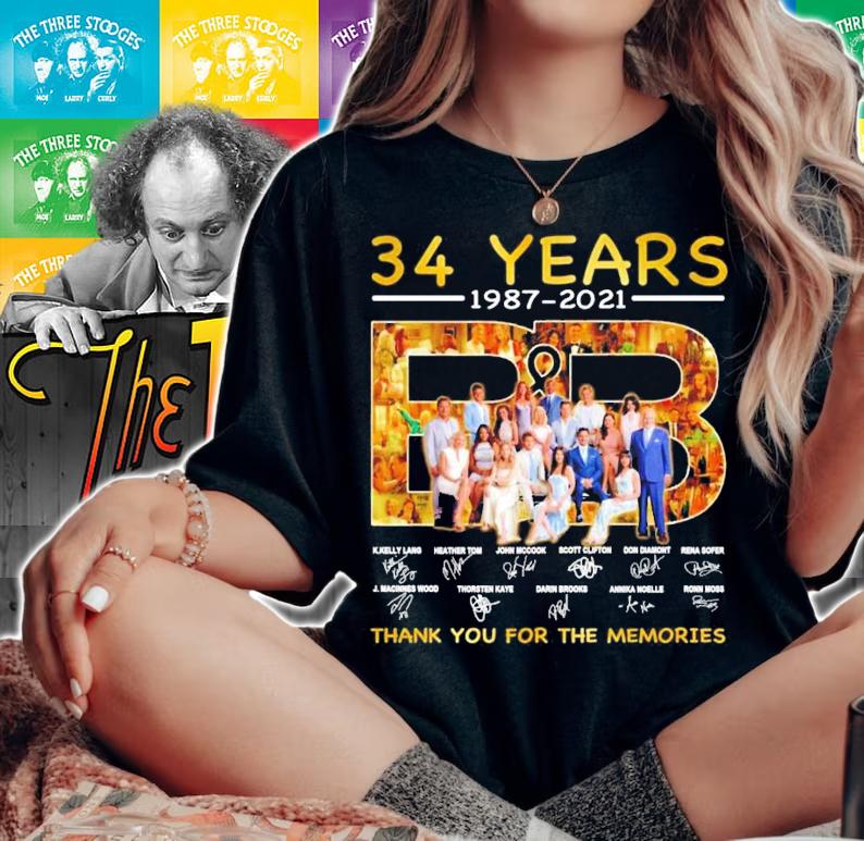 34 years 1987-2021 B&B signatures shirt