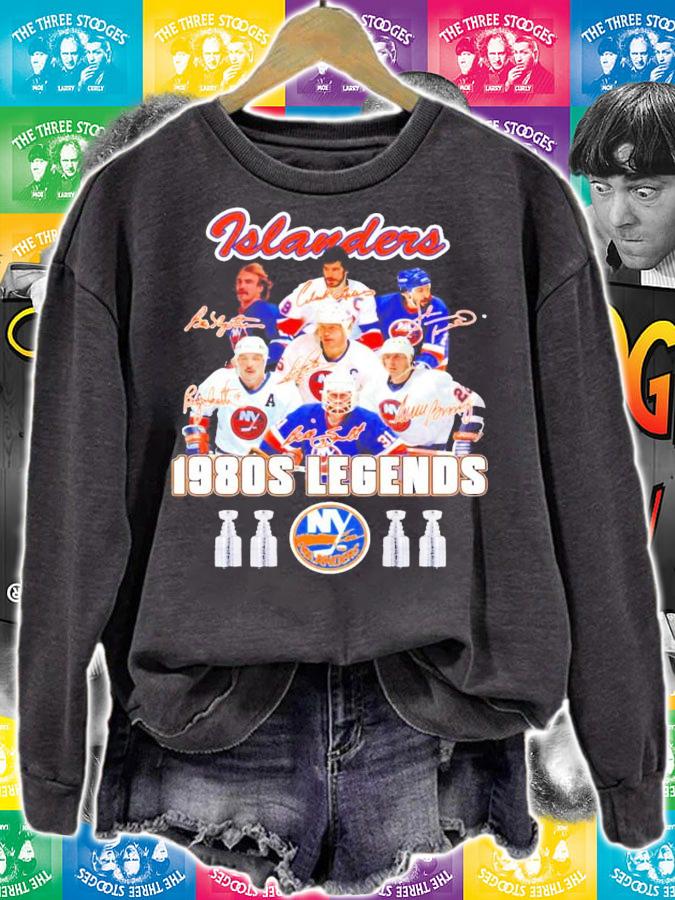 Islanders 1980s Legends football shirt sweatshirt