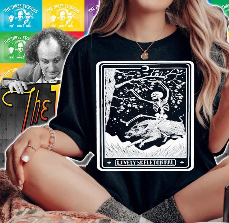 Lovely Skeleton Pal T-Shirt woman shirt