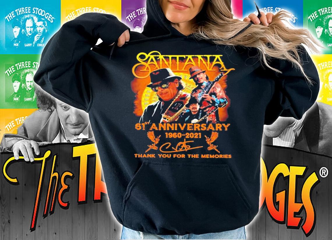 Santana 61st anniversary 1960-2021 signature shirt