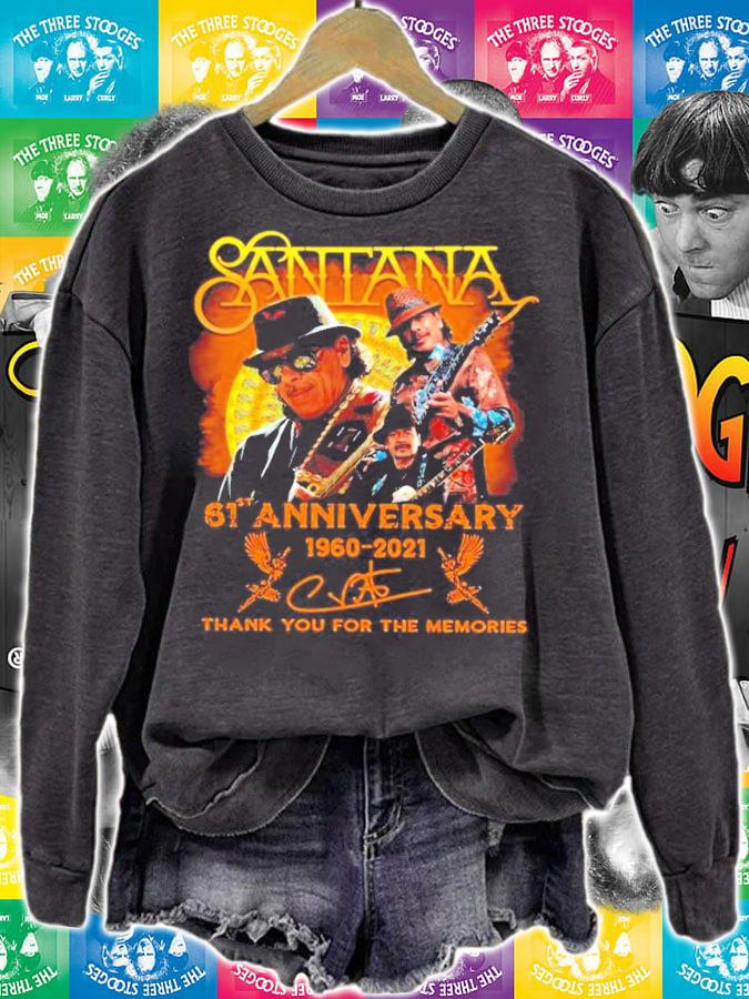 Santana 61st anniversary 1960-2021 signature shirt