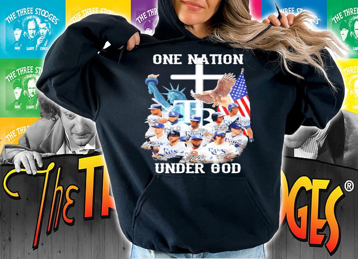 Tampa Bay Rays one nation under god signatures shirt hoodie