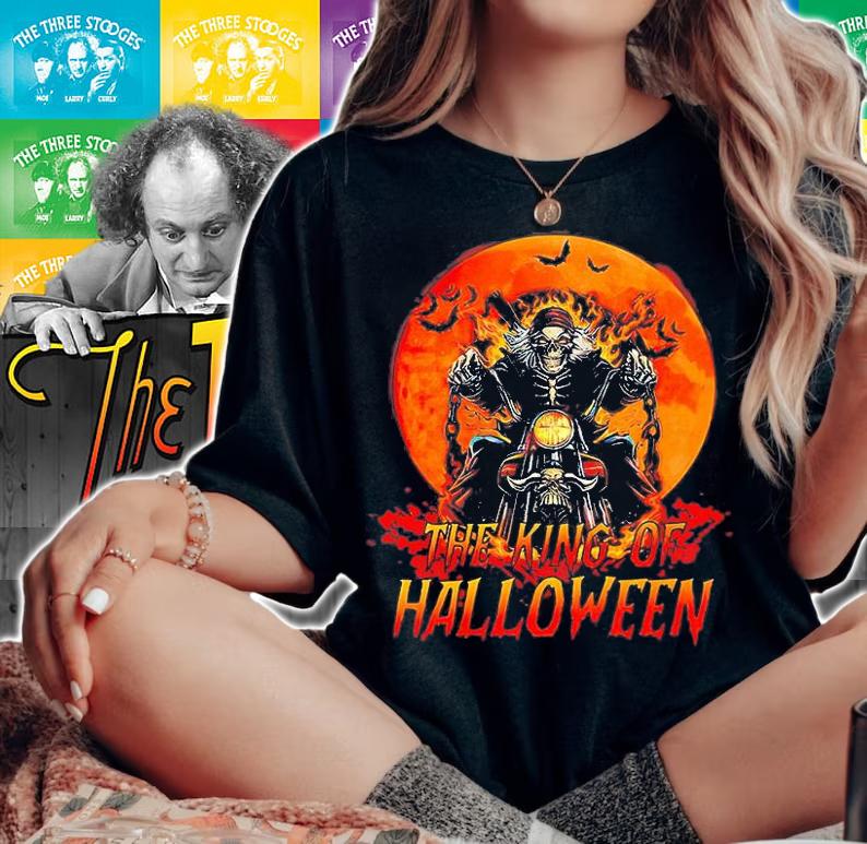 The King Of Halloween Motorcycle shirt woman shirt