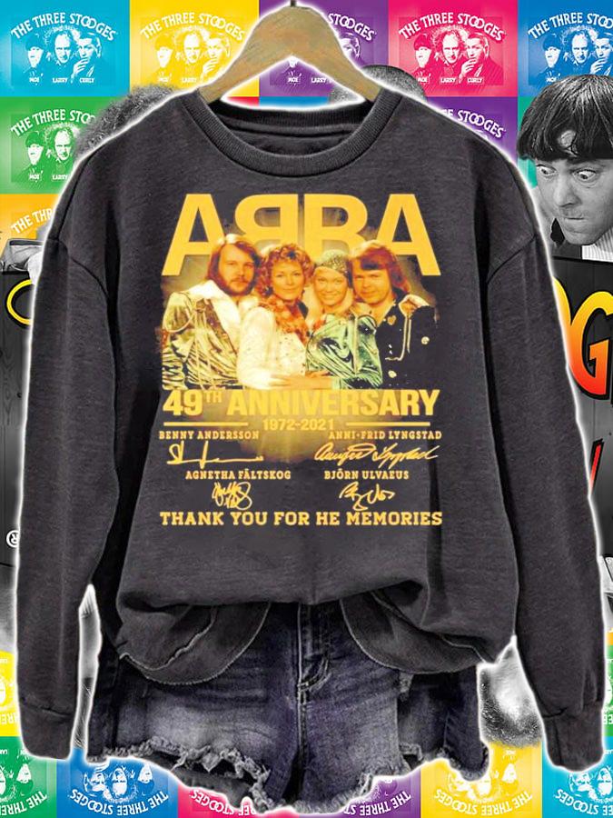 40th anniversary 1972-2021 ABBA signatures thank you for the memories shirt