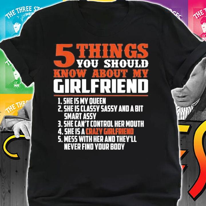 5 things you should know about my girlfriend shirt