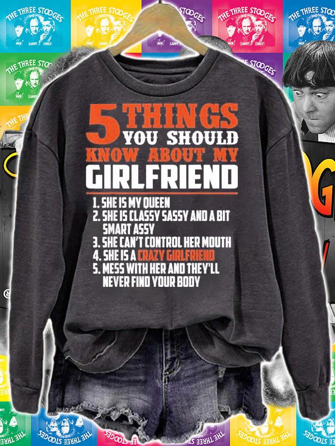 5 things you should know about my girlfriend shirt