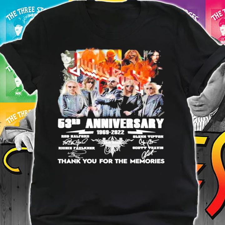 Judas Priest 53rd anniversary 1969-2022 signatures shirt