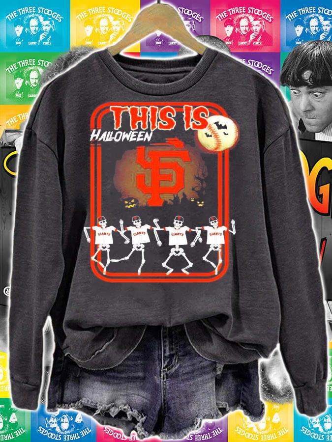 San Francisco this is Halloween baseball shirt sweatshirt
