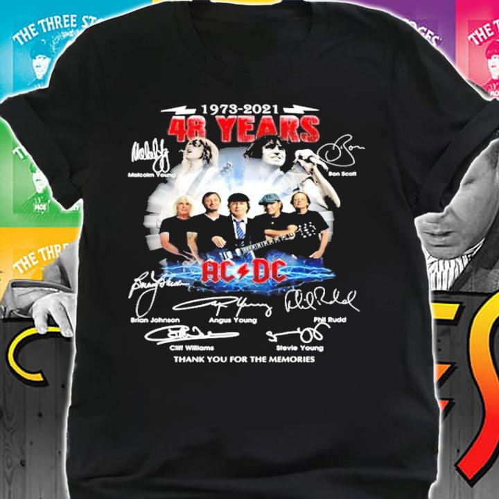 1973-2021 48 years ACDC thank you for the memories shirt