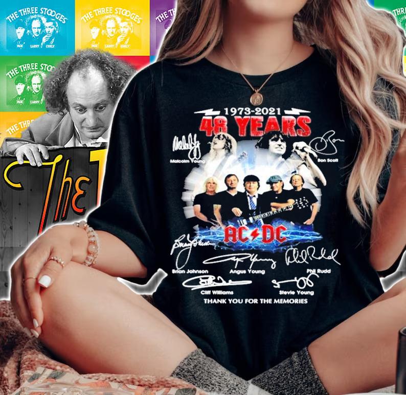 1973-2021 48 years ACDC thank you for the memories shirt