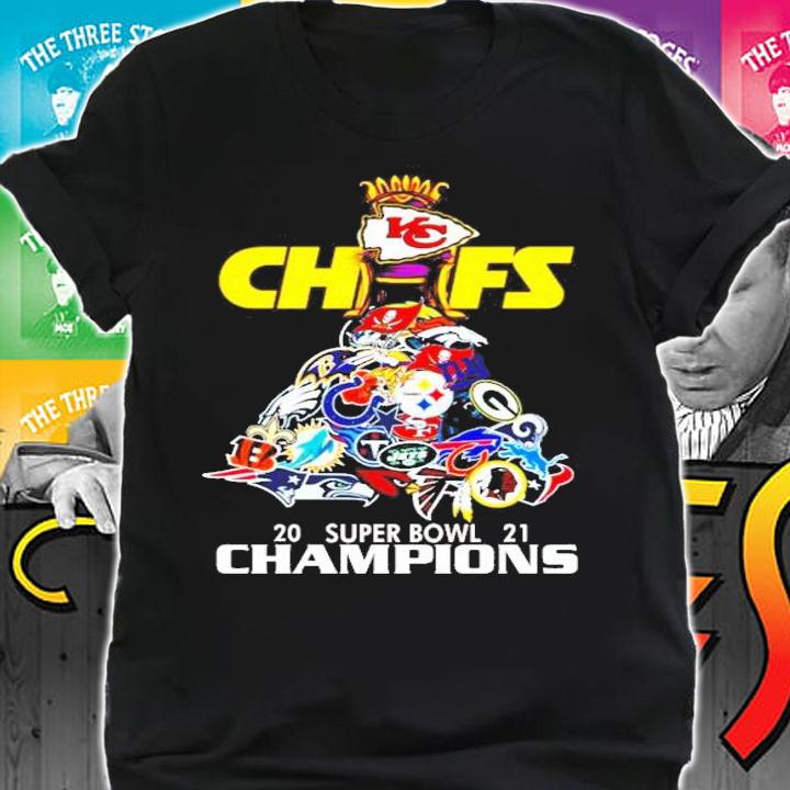 2021 Champions Kansas City Chiefs football NFL shirt shirt