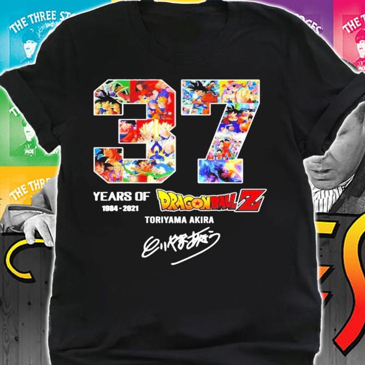 37 years of 1984-2021 Dragon Ball Z signature shirt shirt