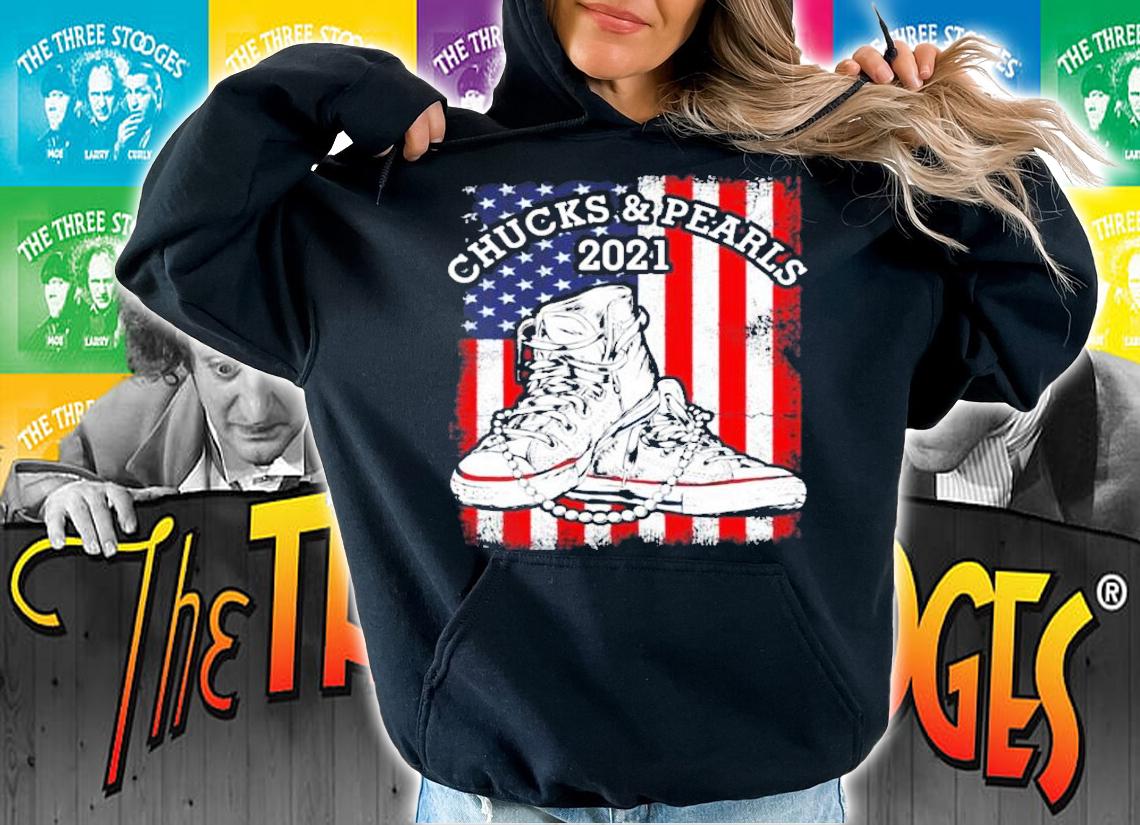 Chucks and pearls Kamala Harris 2021 American Flag shirt hoodie