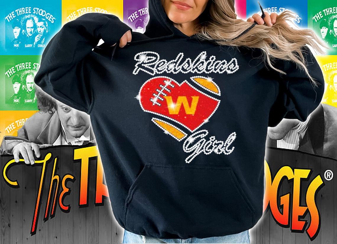 Diamond Redskins heart girl shirt hoodie
