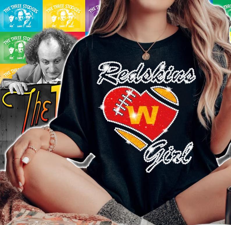 Diamond Redskins heart girl shirt woman shirt