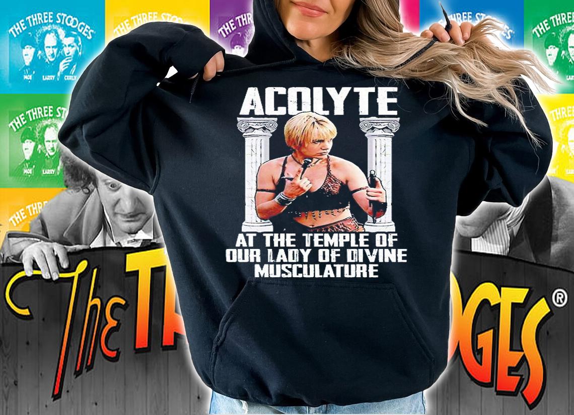 Gabrielle Acolyte at the temple of our lady of divine musculature T-shirt hoodie