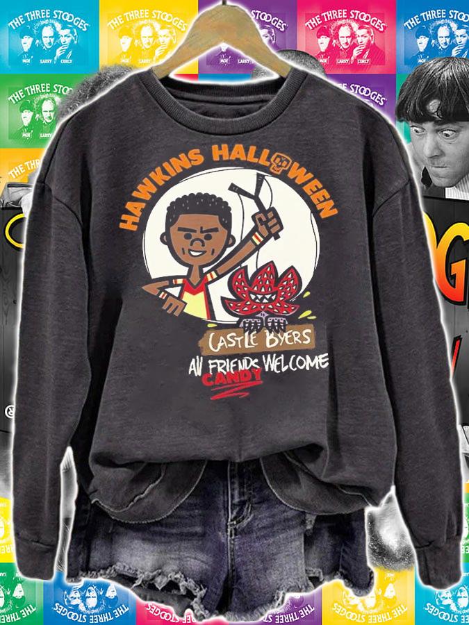 Hawkins Halloween Castle Byers Stranger Things All Candy Welcome shirt sweatshirt