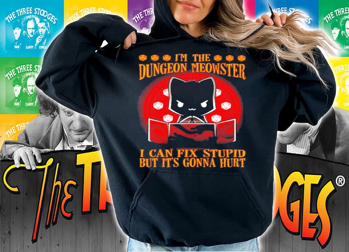 I'm the dungeon meowster I can fix stupid but it's gonna hurt shirt hoodie