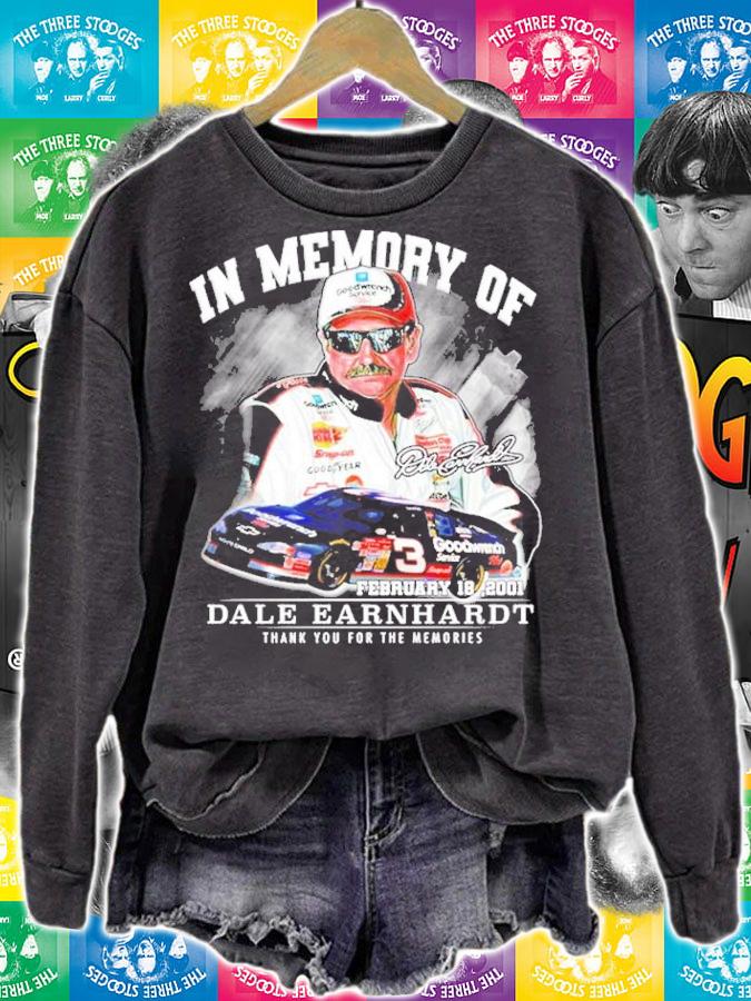In memory of february 18, 2001 Dale Earnhardt thank you for the memories t-shirt, sweater sweatshirt