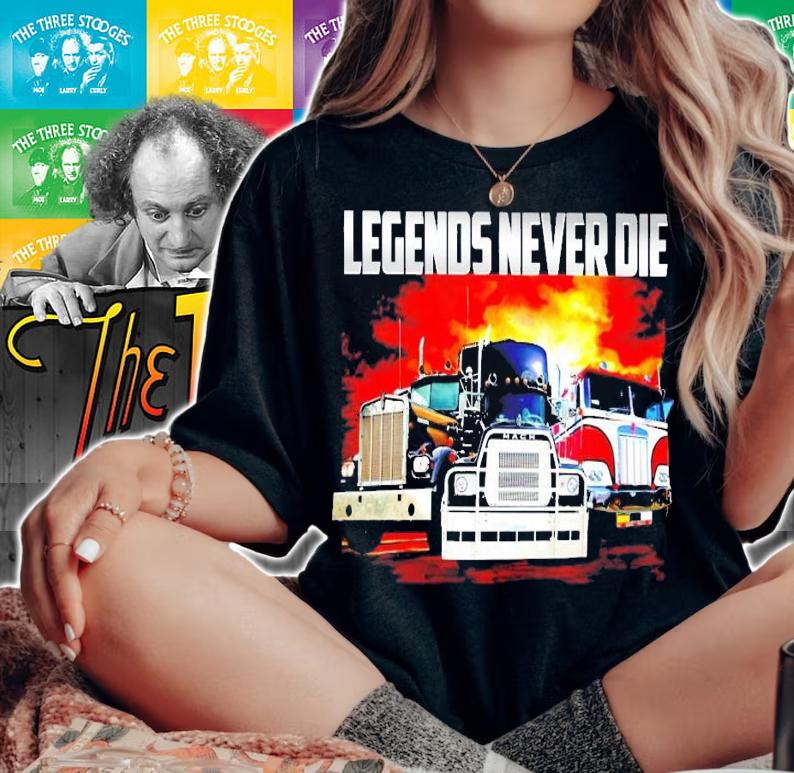 Legends Never Die Trucker t-shirt woman shirt