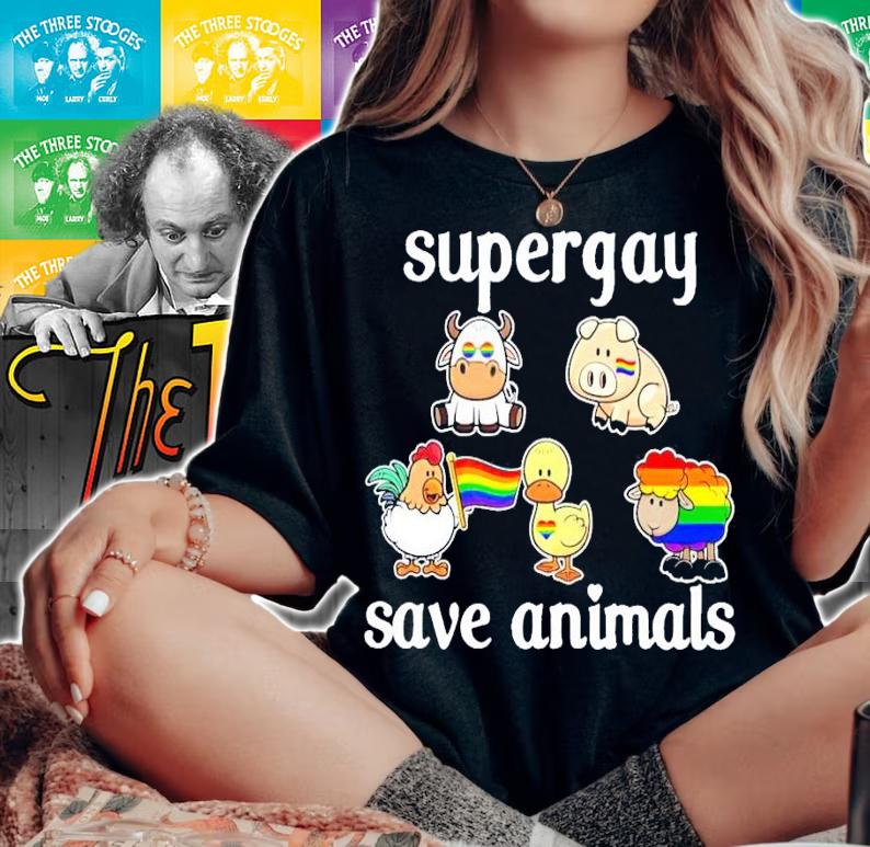 LGBT super gay animals shirt woman shirt