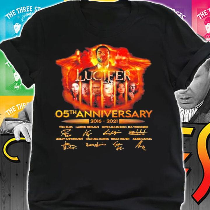 Lucifer 05th anniversary 2016-2021 signature shirt