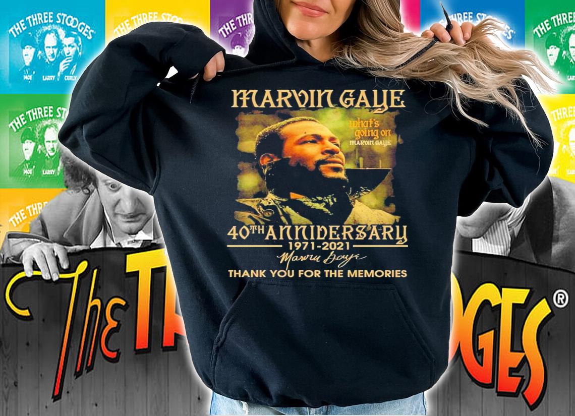 Marvin Gaye 40th anniversary 1971-2021 signature shirt hoodie