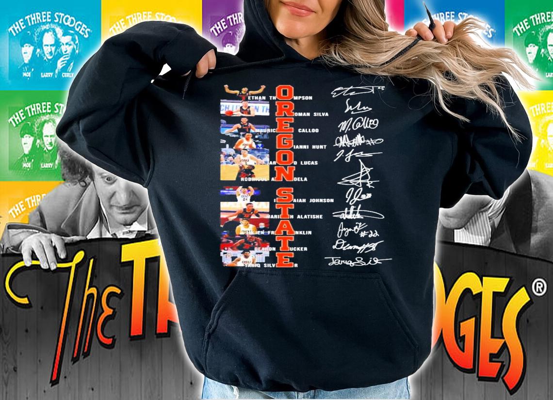 Oregon State team player football signature shirt hoodie
