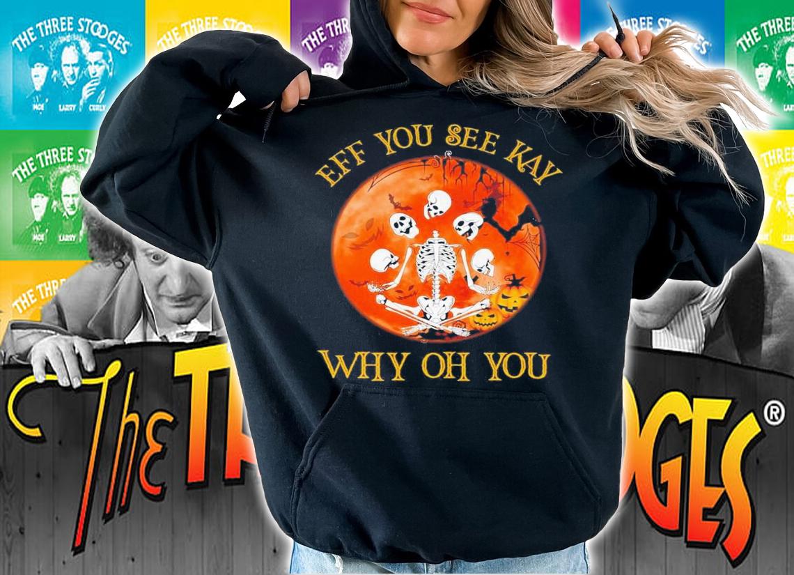 Skelington Yoga EFF you see kay why oh you shirt