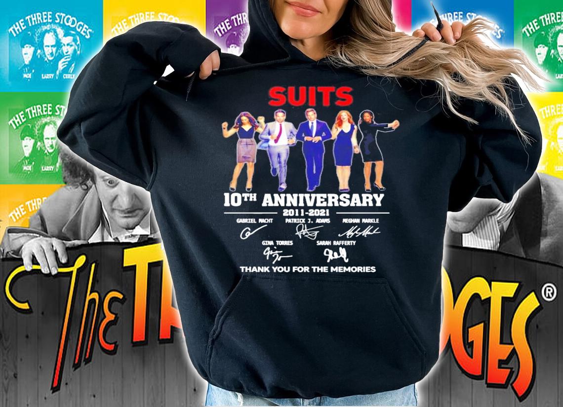 Suits 10th anniversary 2011-2021 signatures shirt hoodie