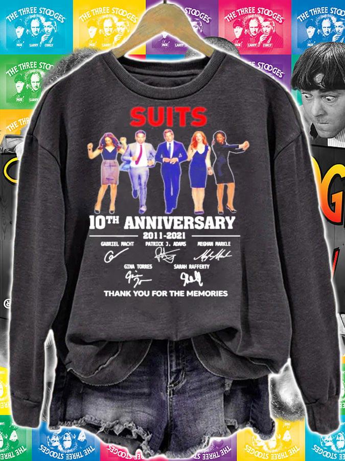 Suits 10th anniversary 2011-2021 signatures shirt sweatshirt