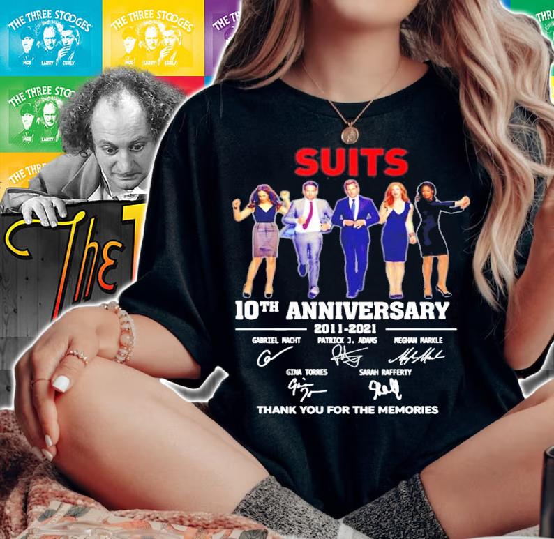 Suits 10th anniversary 2011-2021 signatures shirt woman shirt
