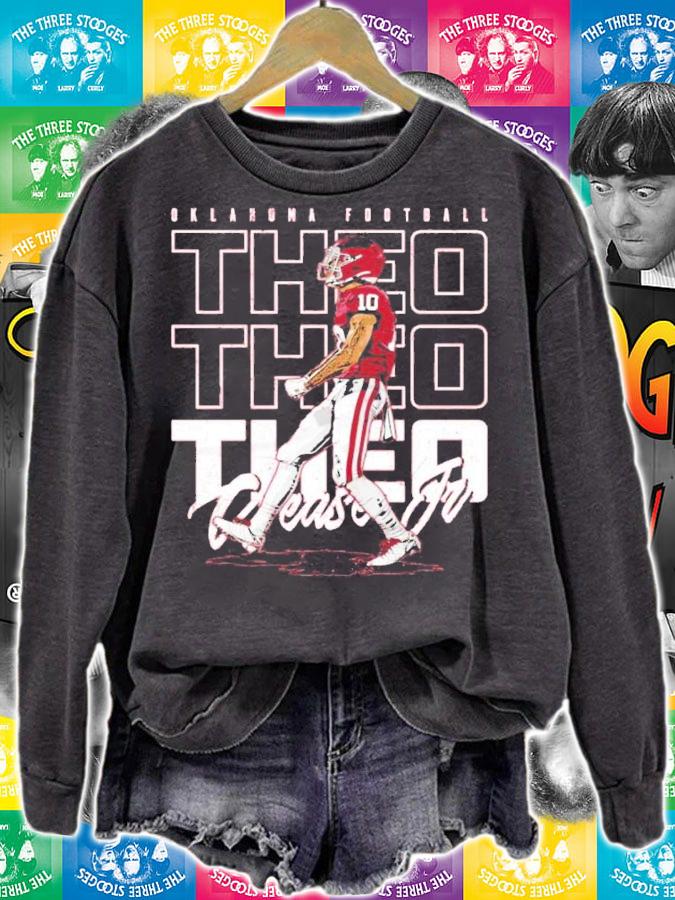 Theo Wease Oklahoma football shirt sweatshirt