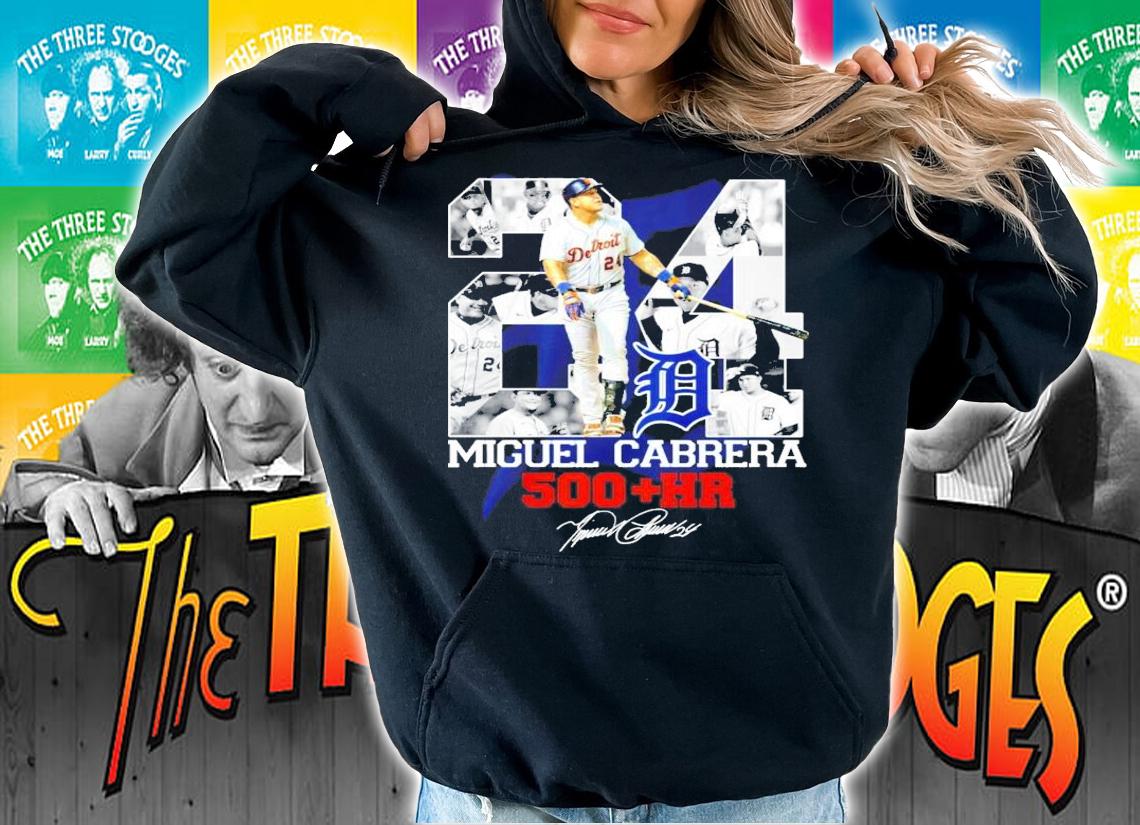 Tiger Detroit Miguel Cabrera 500 HR signature shirt hoodie