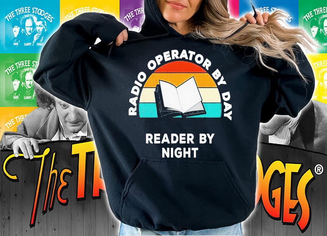 Radio operator by day reader by night T-shirt