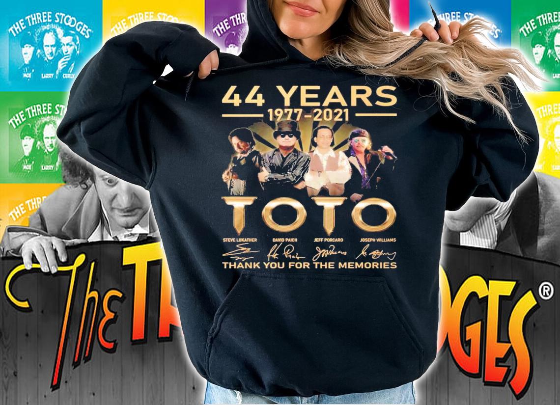 44 years 1977 2021 Toto thank you for the memories shirt hoodie